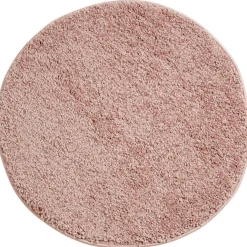 Tapis rond rose Muranu Jardin Anglais