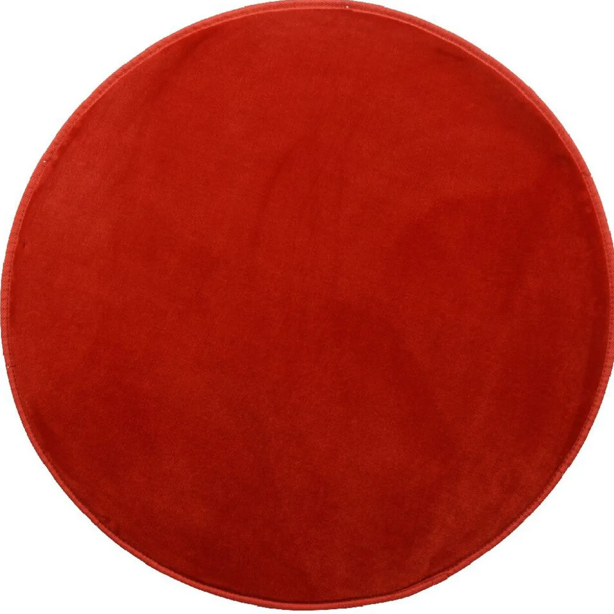 Tapis rond rouge