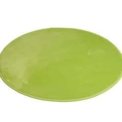 Tapis rond vert anis