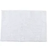 Tapis salle de bain chenille blanc