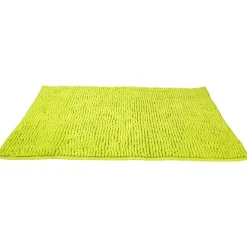 Tapis salle de bain chenille vert