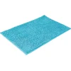 Tapis salle de bain chenille bleu