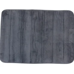 Tapis salle de bain gris