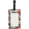 Étiquette de voyage motif tropical pour bagage L11cm