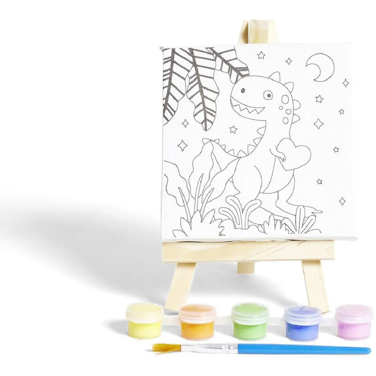 Toile à peindre avec accessoires inclus 15,5x10cm