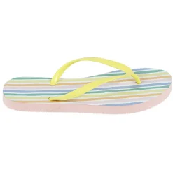 Tong pour femme à rayures multicolores taille 36/37