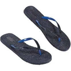 Tong pour femme bleu pailleté taille 38/39