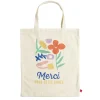 Tote bag coton beige imprimé Merci pour cette année - 4 modèles