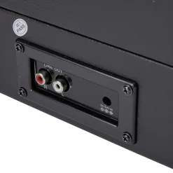 Tourne disque en plastique noir