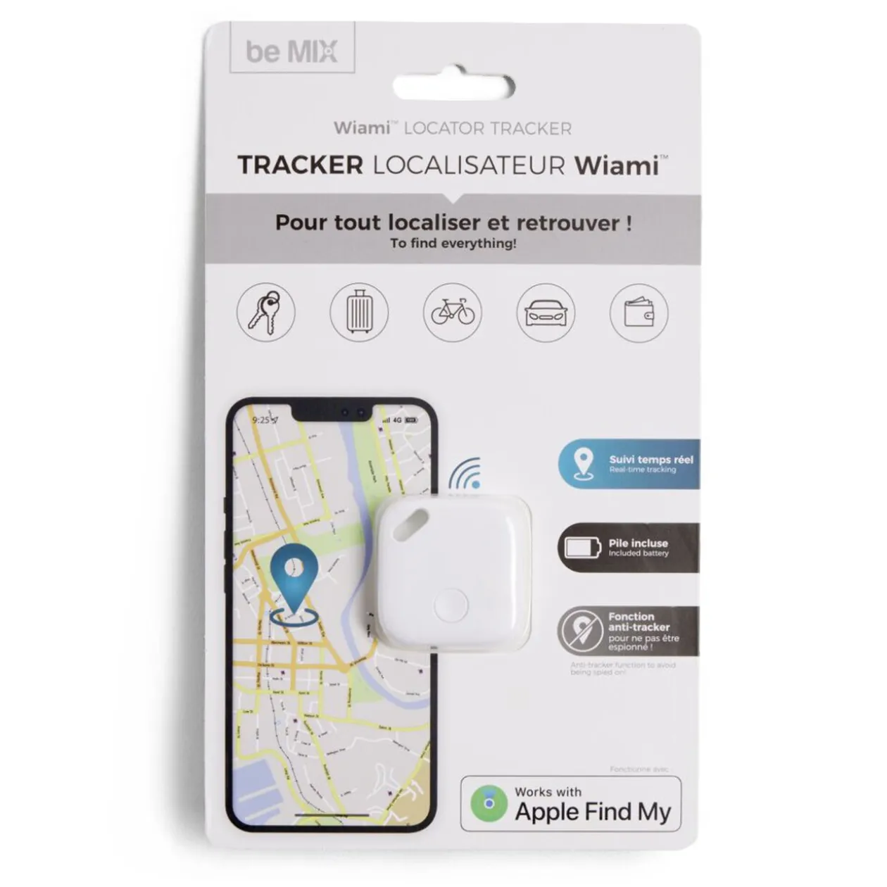 Traqueur localisateur blanc