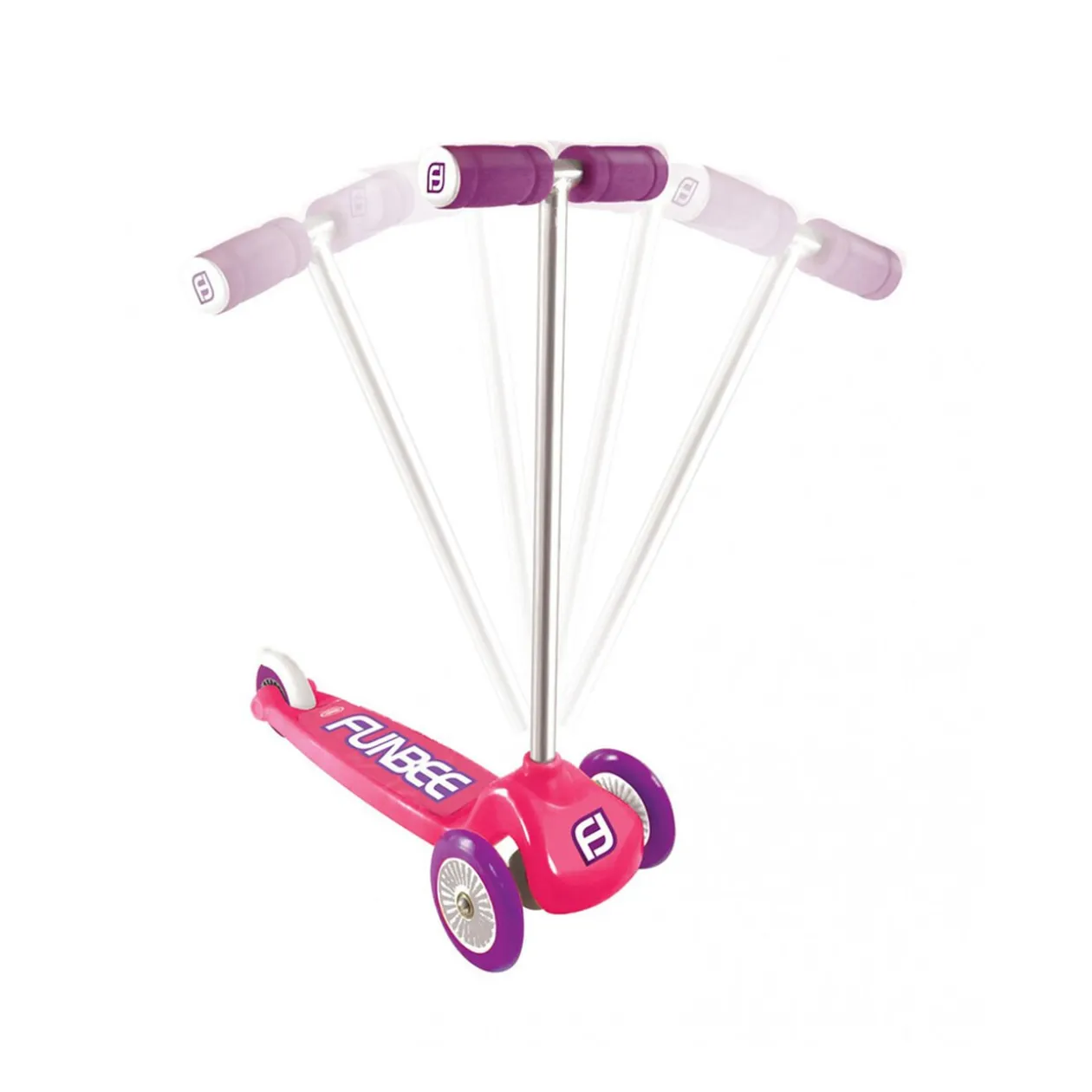 Trottinette 3 roues rose