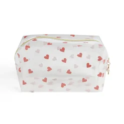 Trousse cosmétique transparente à motifs - 3 modèles