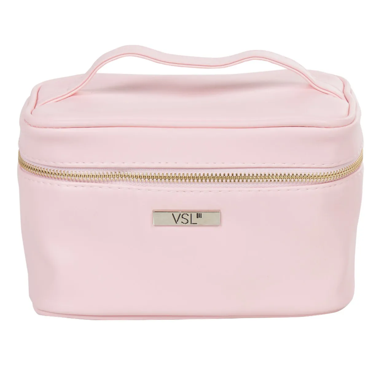 Trousse de toilette vanity rose poudrée