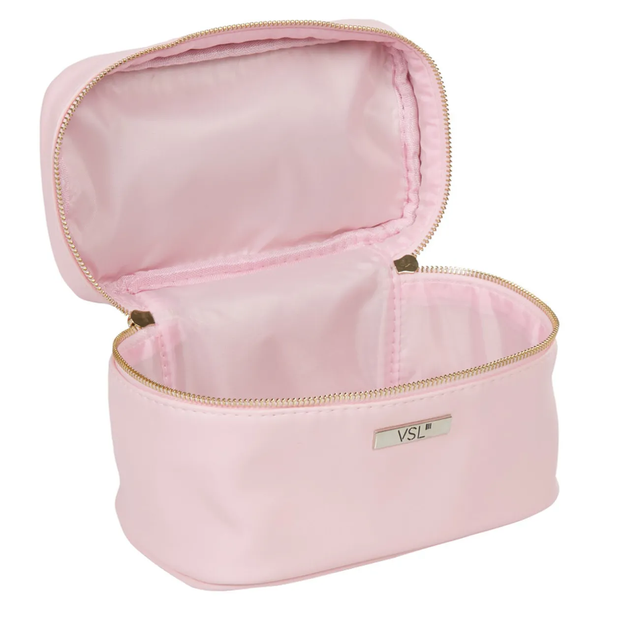 Trousse de toilette vanity rose poudrée