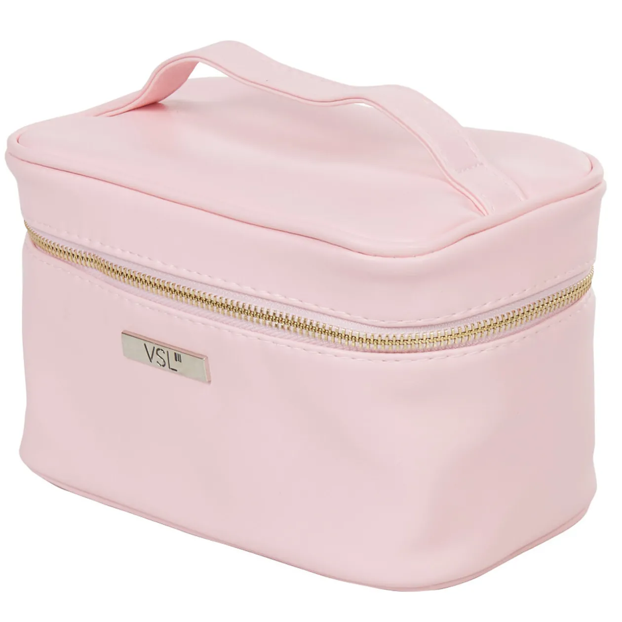 Trousse de toilette vanity rose poudrée