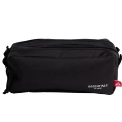 Trousse double fermeture à glissière polyester bleu