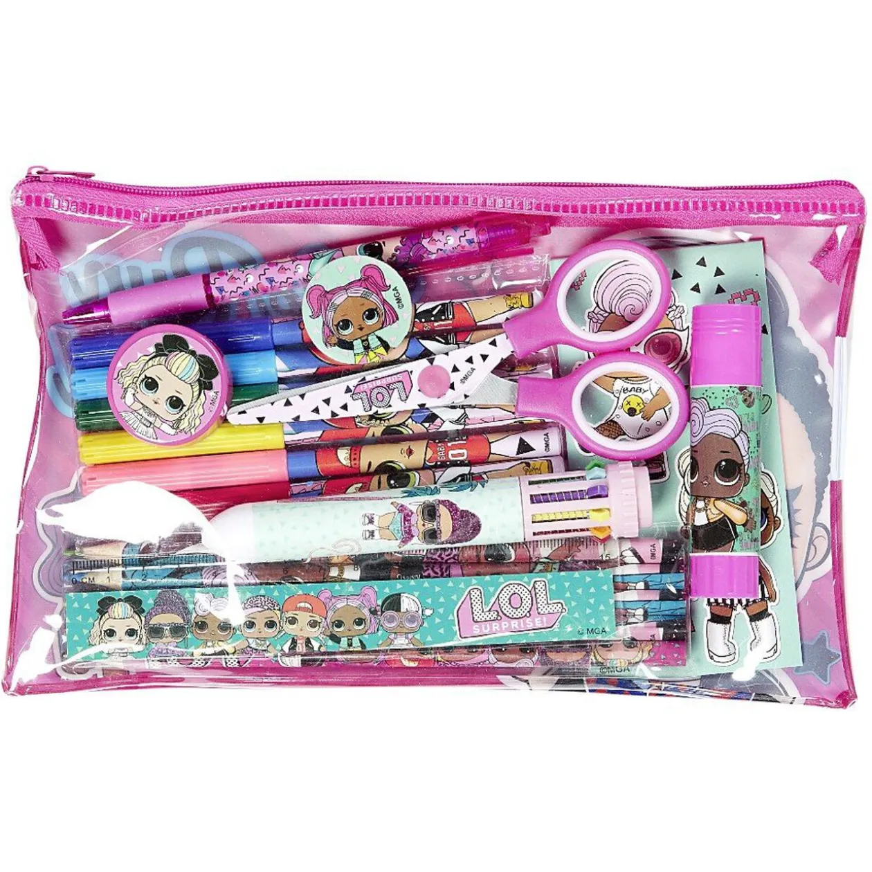 Trousse garnie LOL rose et noir