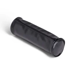 Trousse ronde unie effet cuir Ø8xL23cm 4 coloris