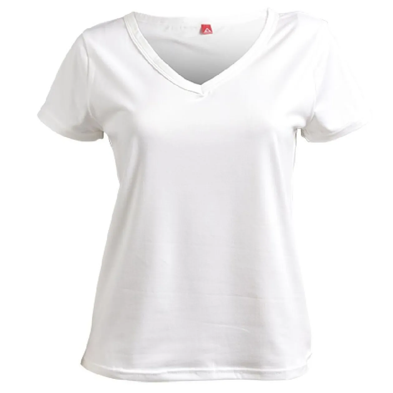 T-shirt femme fibre de bambou et élasthanne blanc - Taille M