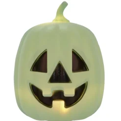 Tête de citrouille phosphorescente à led décoration Halloween