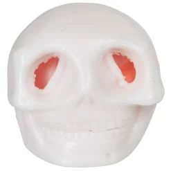 Tête de mort déco Halloween blanc