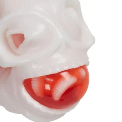 Tête de mort déco Halloween blanc