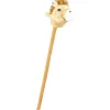 Tête de poney à chevaucher beige marron H80 cm
