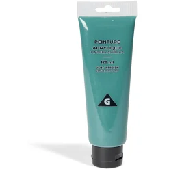 Tube peinture acrylique 120ml vert viridien
