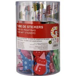 Tube sticker x 8 et mousse en papier