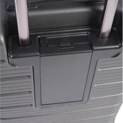 Valise cabine 4 roues avec compartiment USB grise
