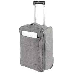 Valise cabine pliable polyester gris