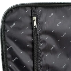 Valise cabine pliable polyester gris