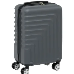 Valise cabine rigide grise 39,5x22xH56cm 38L