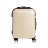 Valise cabine rigide trolley 4 roulettes 37L couleur ivoire