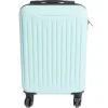 Valise cabine rigide trolley 4 roulettes 26L bleu clair