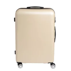 Valise cabine rigide trolley 4 roulettes 104L couleur ivoire
