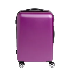 Valise cabine rigide trolley 4 roulettes 65L violet
