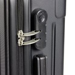 Valise cabine trolley à roulettes noir 61L moyen modèle