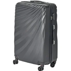 Valise grand modèle ABS noir 70x48x29cm