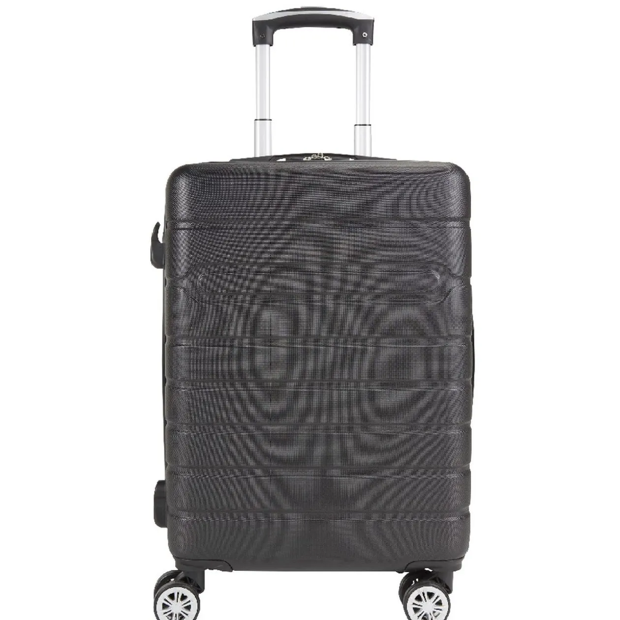 Valise rigide 4 roues 38L ABS noir L.56 cm