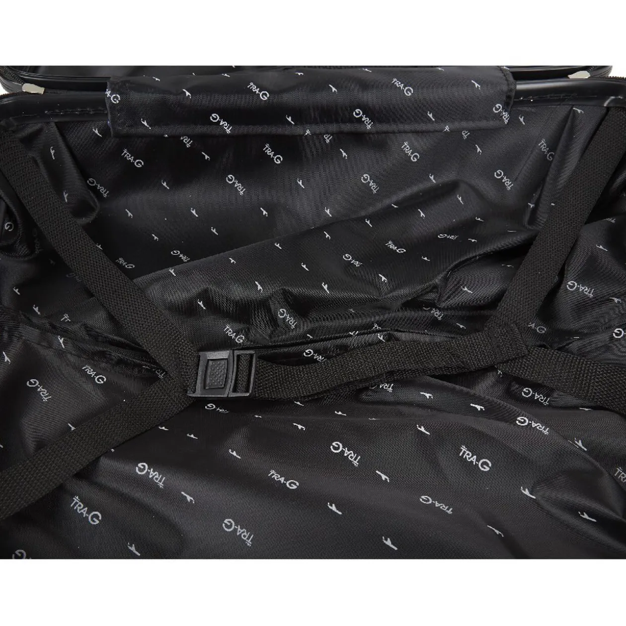 Valise rigide 4 roues 60L ABS noir L.66 cm