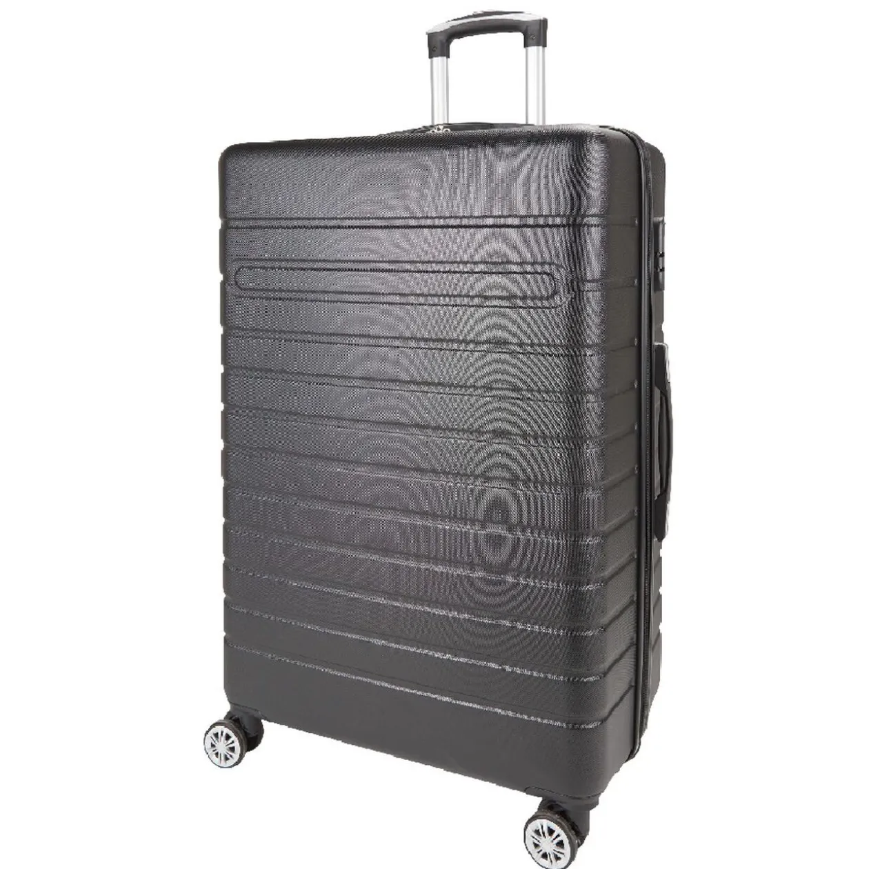 Valise rigide 4 roues 91L ABS noir L.77 cm