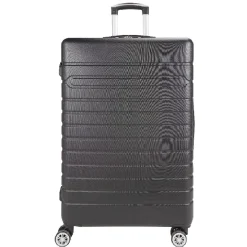 Valise rigide 4 roues 91L ABS noir L.77 cm