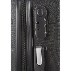 Valise rigide 4 roues 60L ABS noir L.66 cm