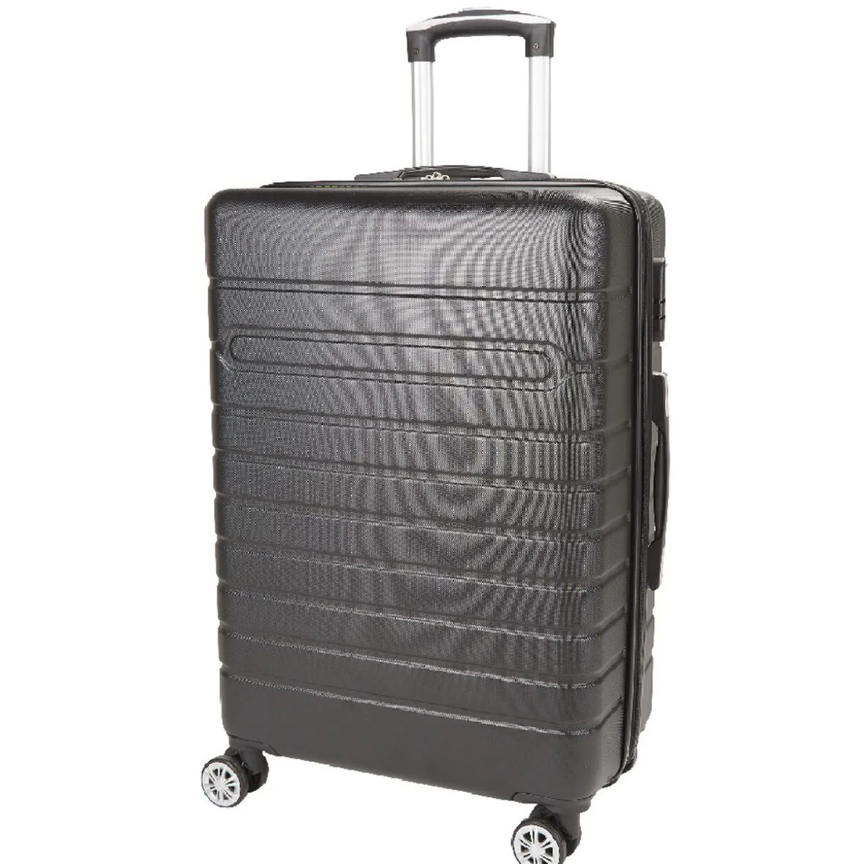 Valise rigide 4 roues 60L ABS noir L.66 cm