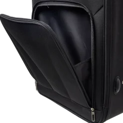 Valise souple 4 roues bleu H.65 cm