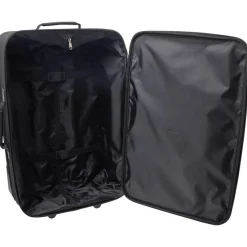 Valise souple 4 roues bleu H.65 cm