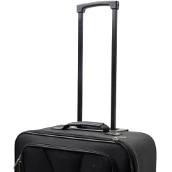 Valise souple 4 roues bleu H.65 cm