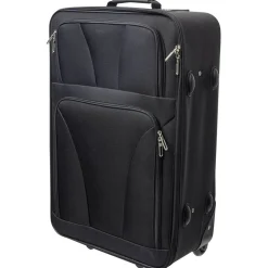Valise souple 4 roues bleu H.65 cm