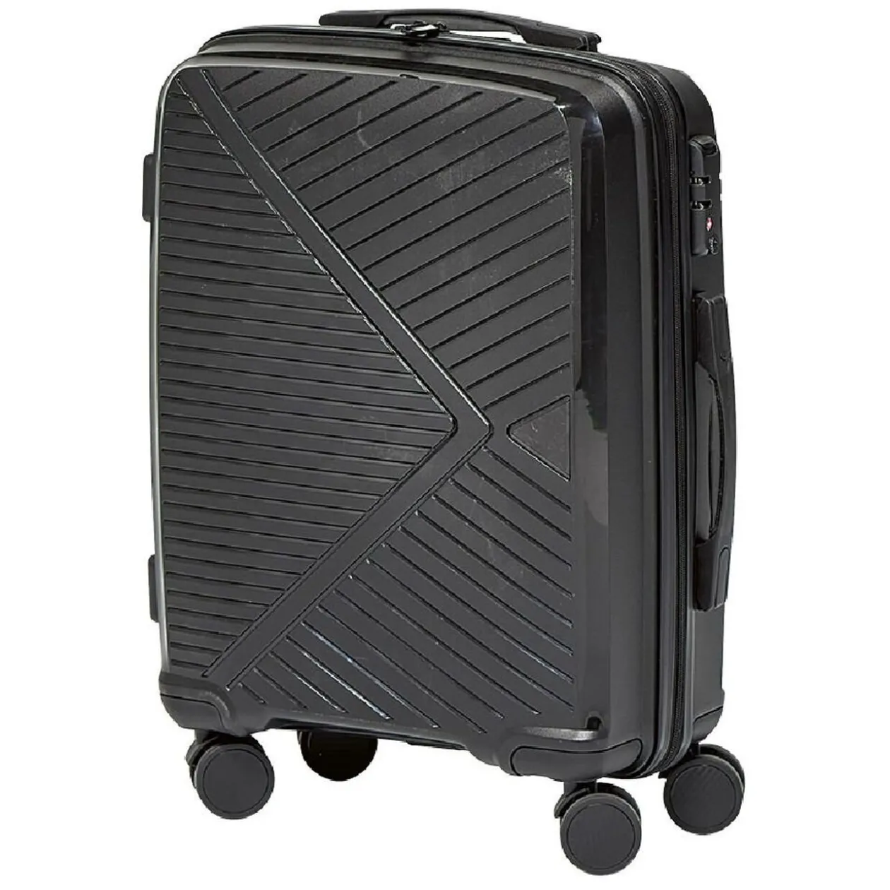 Valise sur roulettes noir H56 cm